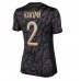 Günstige Paris Saint-Germain Achraf Hakimi #2 3rd Fussballtrikot Damen 2023-24 Kurzarm